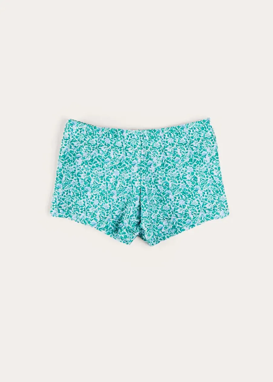 BOY Pepa London Adelaide Floral Swim Shorts in Green (12mths-4yrs)