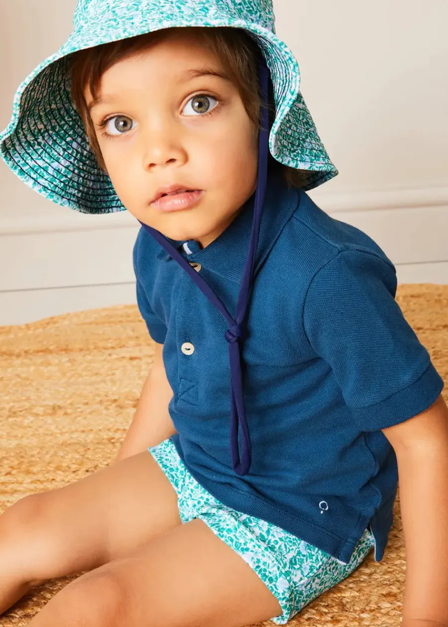 BOY Pepa London Adelaide Floral Swim Shorts in Green (12mths-4yrs)