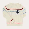 BOY Pepa London Anchor Motif Cable Detail Jumper in Beige (2-10yrs)