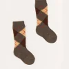 BOY Pepa London Argyle Knee Socks in Brown (2-10yrs)