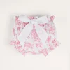 Pepa London Audrey Toile Bow Detail Bloomers in Pink (1mth-2yrs)