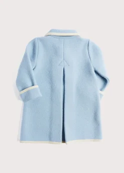 BOY Pepa London Austrian Double Breasted Wool Baby Coat in Baby Blue (6mths-4yrs)