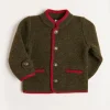 BOY Pepa London Austrian Single Breasted Contrast Trim Jacket in Green (18mths-10yrs)