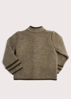 BOY Pepa London Austrian Single Breasted Contrast Trim Jacket in Brown (18mths-10yrs)