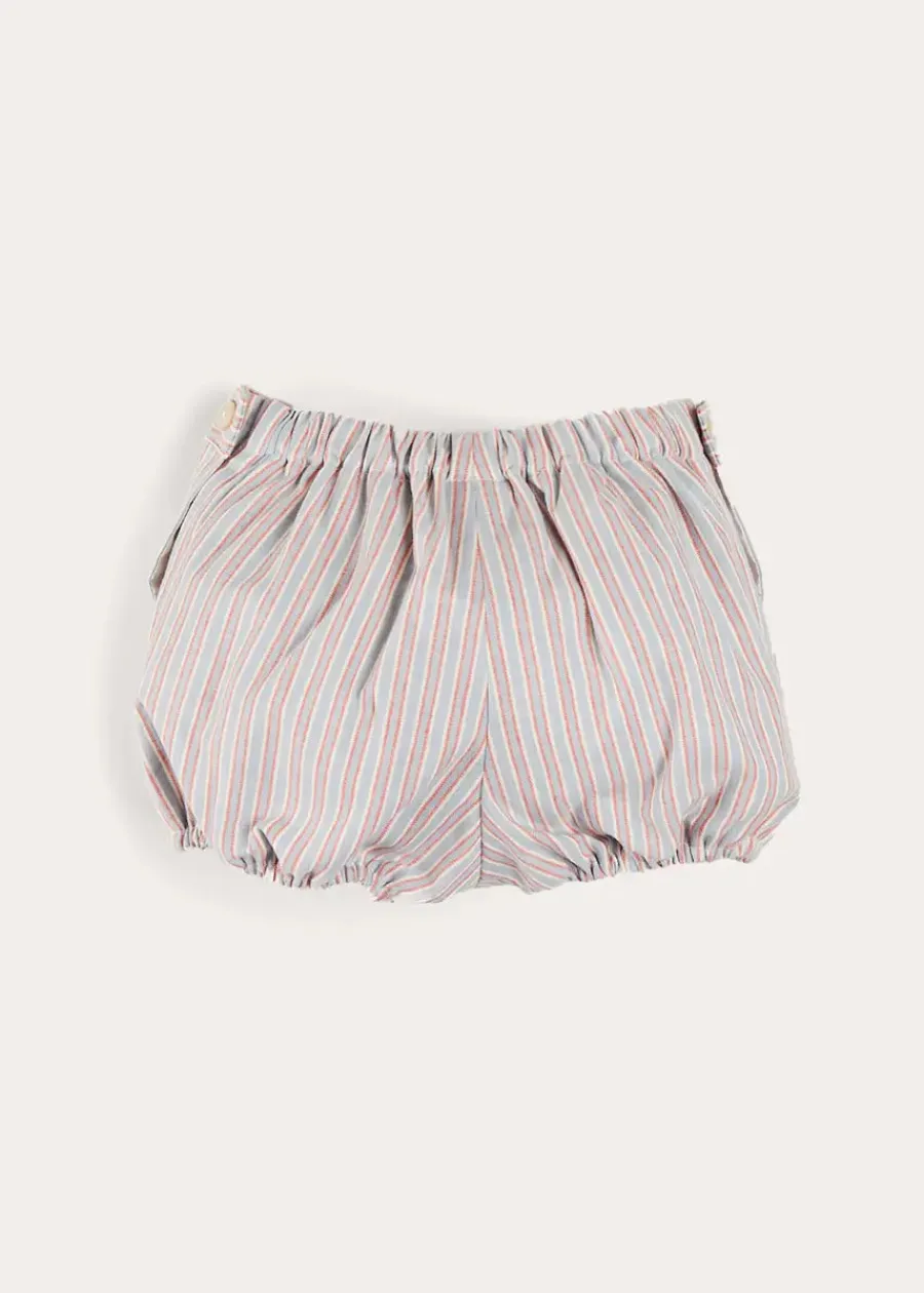 BOY Pepa London Beaufort Striped Button Detail Bloomers in Red (3mths-3yrs)