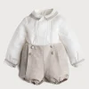 BOY Pepa London Beige Linen Celebration Set (12mths-3yrs)