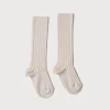 BOY Pepa London Beige Ribbed Knee-High Socks (3mths-10yrs)