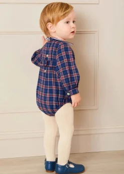 BOY Pepa London Beige Ribbed Tights (0mths-10yrs)
