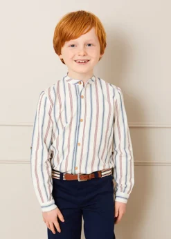 BOY Pepa London Beige Striped Belt