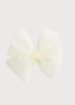 BOY Pepa London Big Bow Tulle Clip in Ivory