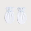 Pepa London Blue Hand Smocked Mittens