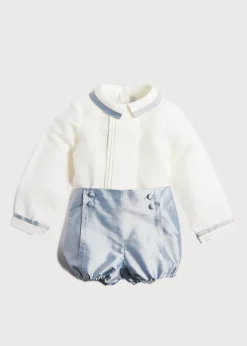 BOY Pepa London Blue Silk Celebration Set (3mths-4yrs)