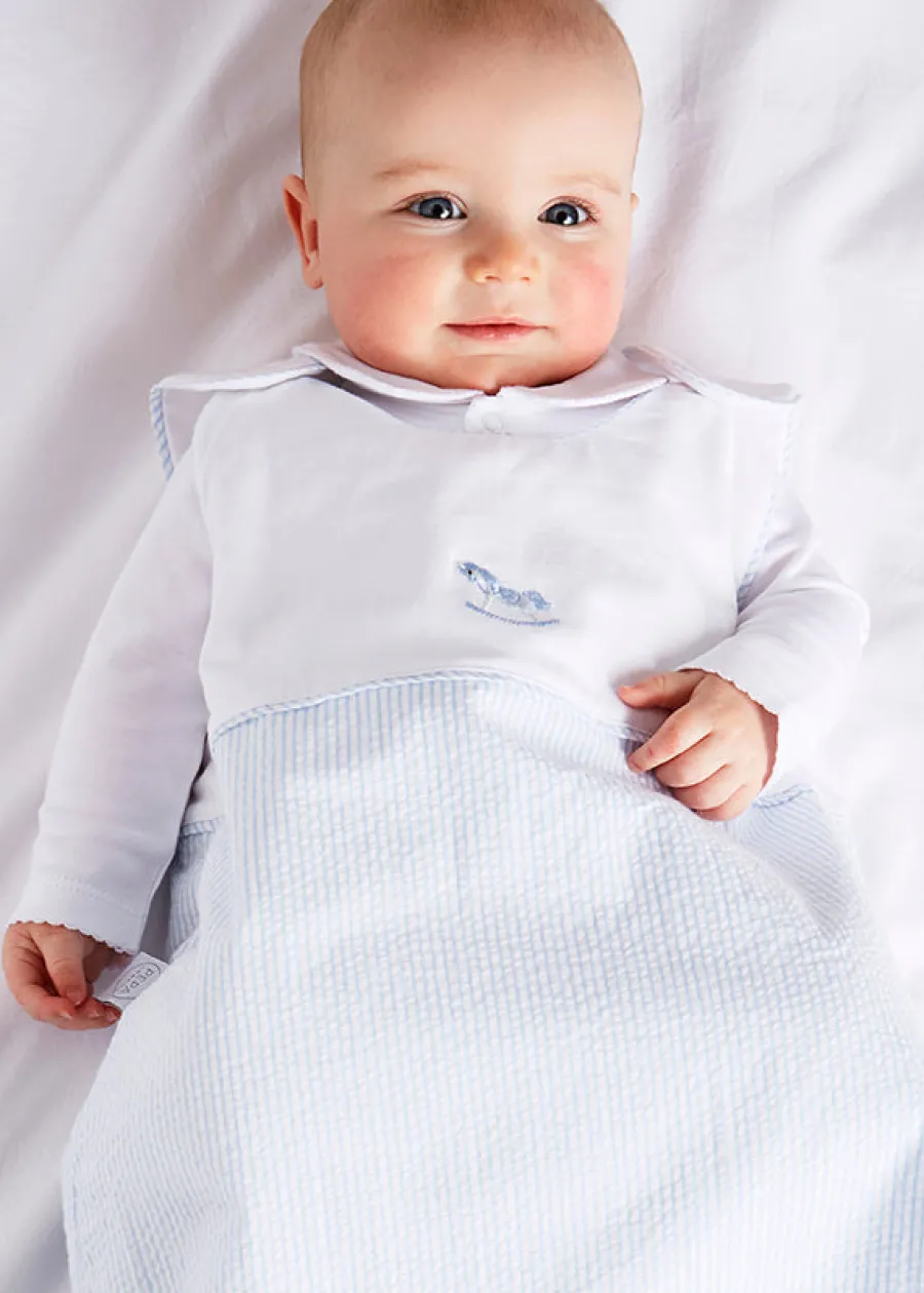 BOY Pepa London Blue Sleeping Bag with Rocking Horse Detail