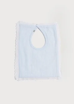 BOY Pepa London Blue Striped Cotton Bib