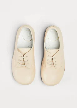 BOY Pepa London Boy's beige leather celebration shoes (20-36EU)