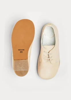 BOY Pepa London Boy's beige leather celebration shoes (20-36EU)