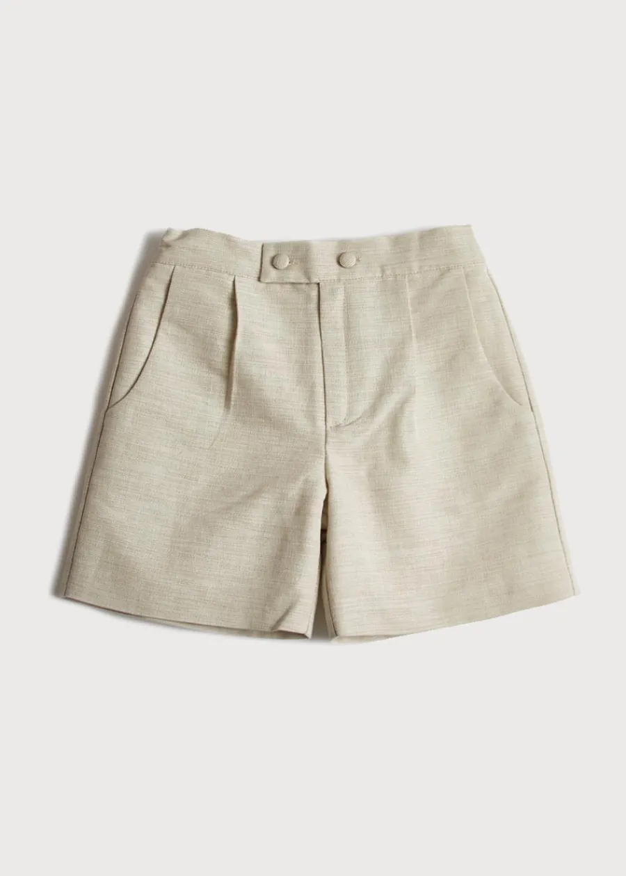 BOY Pepa London Boys Celebration Shorts Beige (4-10yrs)