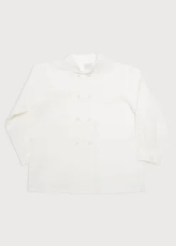 BOY Pepa London Boy's white double-breasted Mandarin collar shirt (12mths-10yrs)