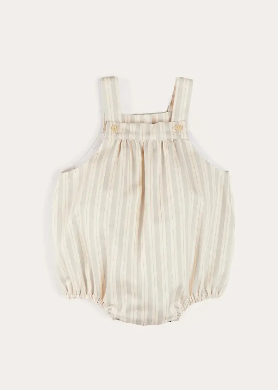 BOY Pepa London Brompton Stripe Romper in Beige (3mths-2yrs)