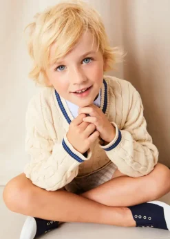 BOY Pepa London Brompton Striped Shorts in Beige (4-10yrs)