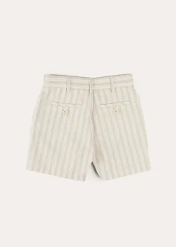BOY Pepa London Brompton Striped Shorts in Beige (4-10yrs)