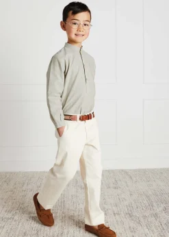 BOY Pepa London Brown Striped Belt