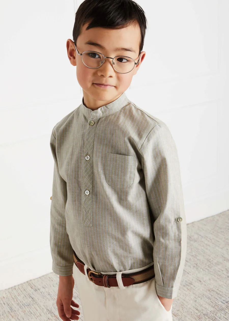BOY Pepa London Brown Striped Belt