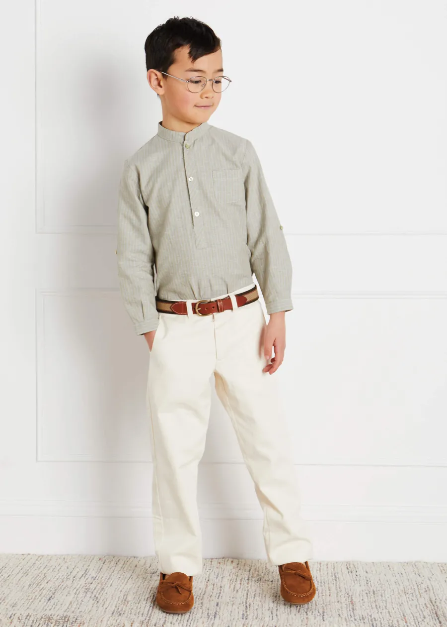 BOY Pepa London Brown Striped Belt