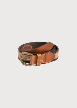 BOY Pepa London Brown Striped Belt