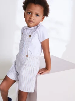 BOY Pepa London Button Detail Cotton Top in White (2-6yrs)