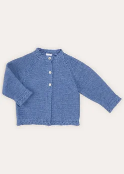 BOY Pepa London Cable Detail Cardigan In French Blue (6mths-3yrs)