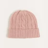 BOY Pepa London Cable Detail Knitted Hat in Pink (S-L)
