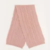 BOY Pepa London Cable Detail Knitted Scarf in Pink