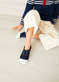 BOY Pepa London Canvas Plimsolls in Navy (20-35EU)