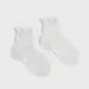 BOY Pepa London Celebration Short Socks with Ruffle- Cream (0mths-10yrs)
