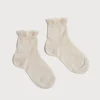 BOY Pepa London Celebration Short Socks with ruffle - Sand (0mths-10yrs)