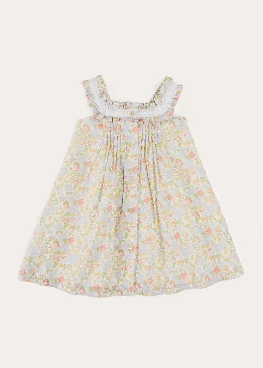 Pepa London Clara Floral Frill Trim Night Dress in Green (18mths-10yrs)