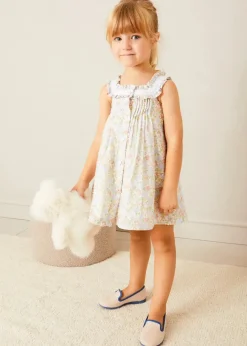 Pepa London Clara Floral Frill Trim Night Dress in Green (18mths-10yrs)