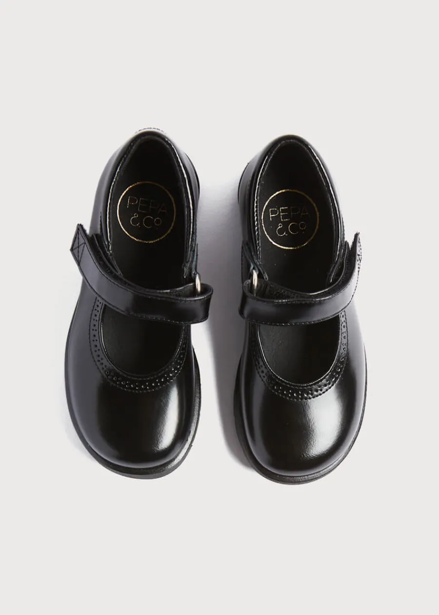 Pepa London Classic Patent Leather Mary Jane Shoes in Black (25-34EU)