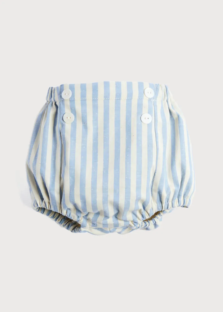 BOY Pepa London Classic Striped Bloomer in Sky Blue (3mths-3yrs)