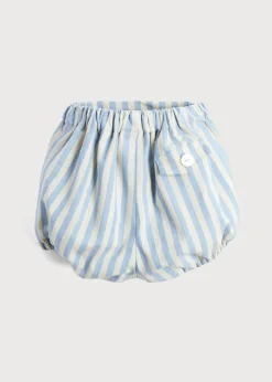 BOY Pepa London Classic Striped Bloomer in Sky Blue (3mths-3yrs)
