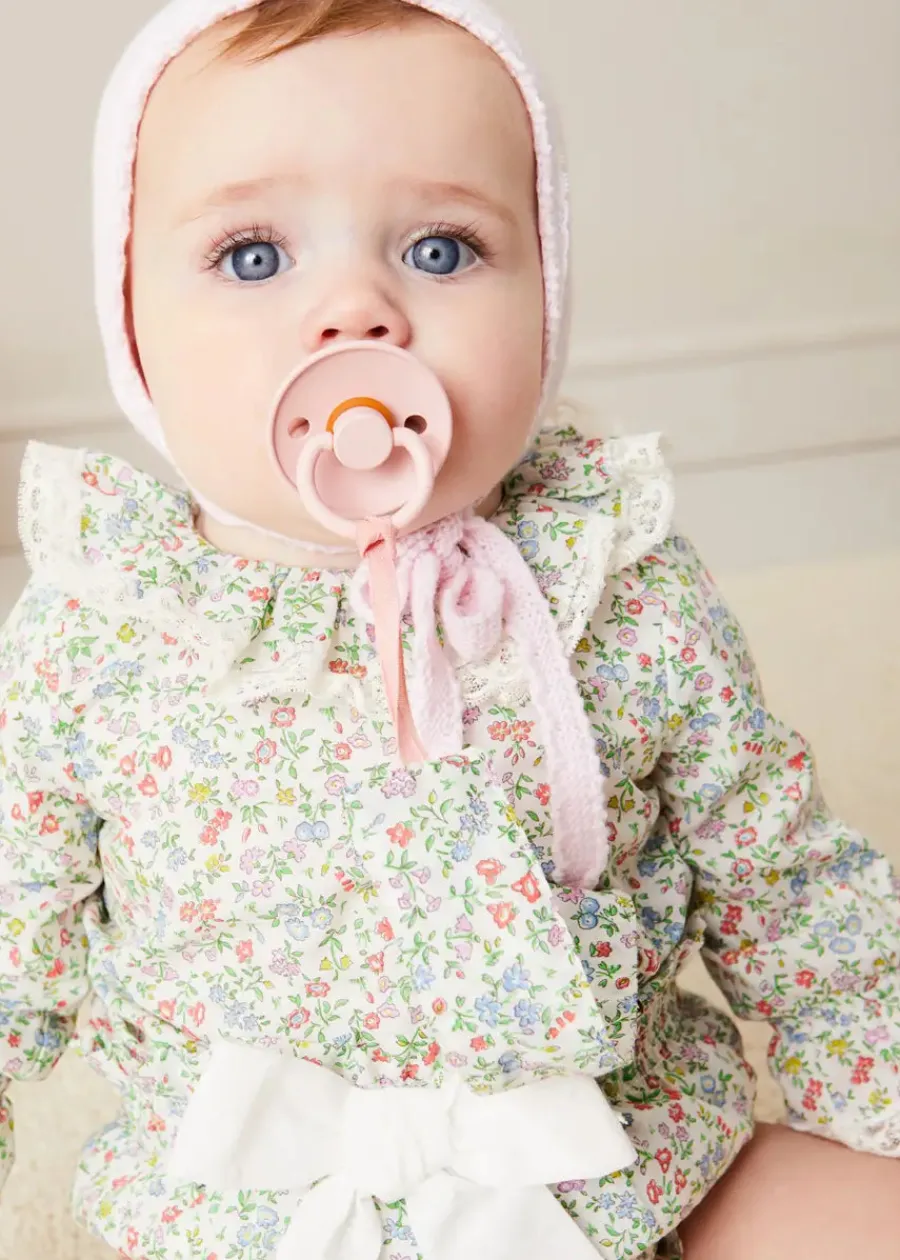 Pepa London Cordelia Floral Long Sleeve Blouse in Pink Made with Liberty Fabric (1-12m)
