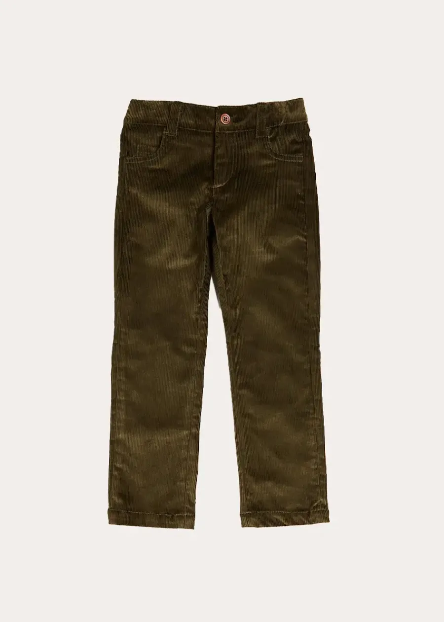 BOY Pepa London Corduroy Five Pocket Trousers in Green (4-10yrs)