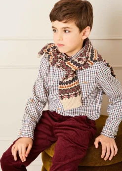 BOY Pepa London Corduroy Five Pocket Trousers in Burgundy (4-10yrs)