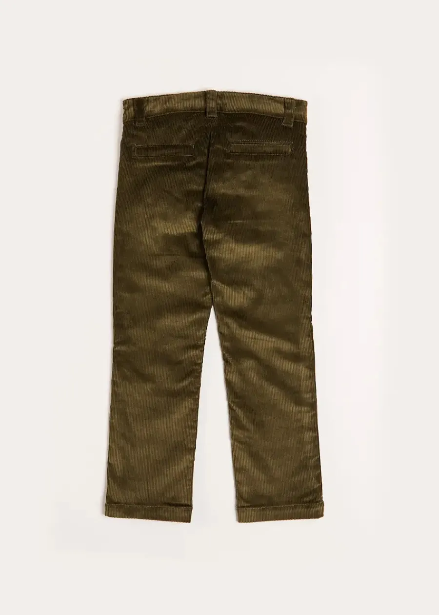 BOY Pepa London Corduroy Five Pocket Trousers in Green (4-10yrs)