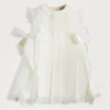 Pepa London Cream Panelled Christening Gown (3mths-5yrs)