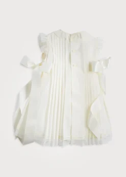 Pepa London Cream Panelled Christening Gown (3mths-5yrs)