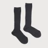 BOY Pepa London Dark Grey Ribbed Knee-High Socks (3mths-8yrs)