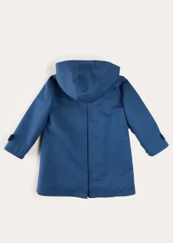 BOY Pepa London Double Breasted Coat With Detachable Hood in Blue (18mths-10yrs)