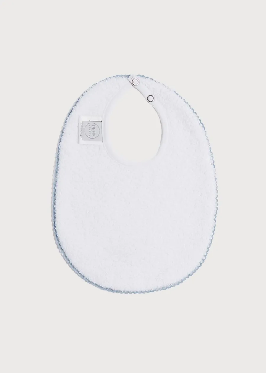 BOY Pepa London Duck Embroidered Cotton Bib